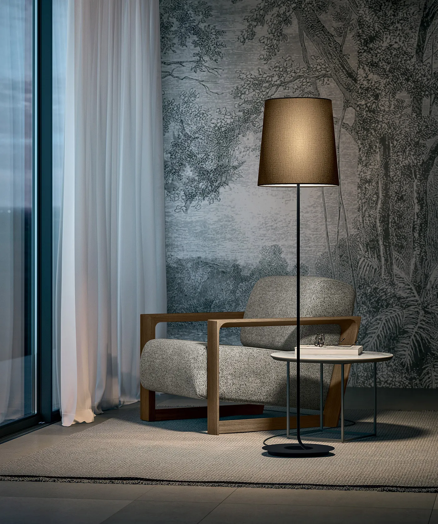 Grace floor lamp by Quadrifoglio Group