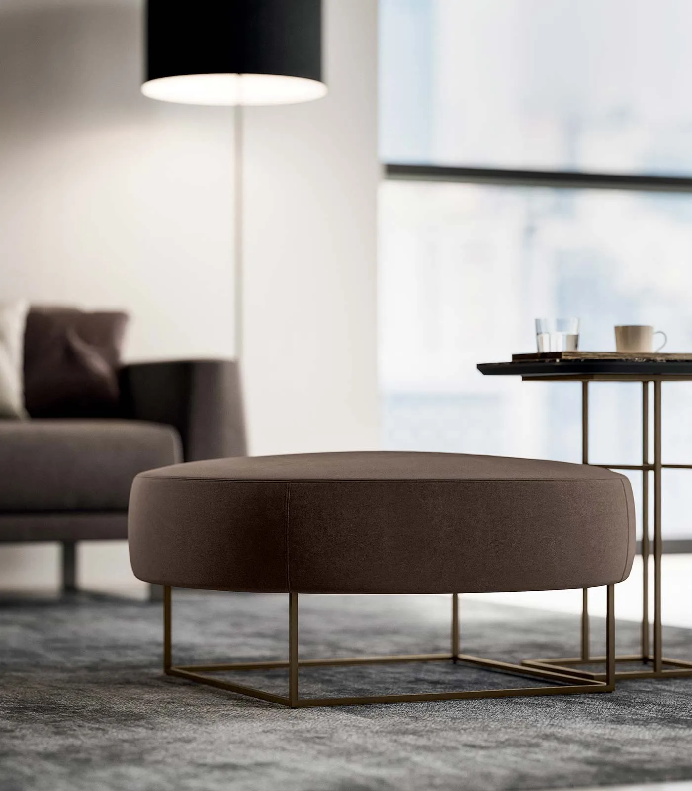 Miami round coffee table by Quadrifoglio Group